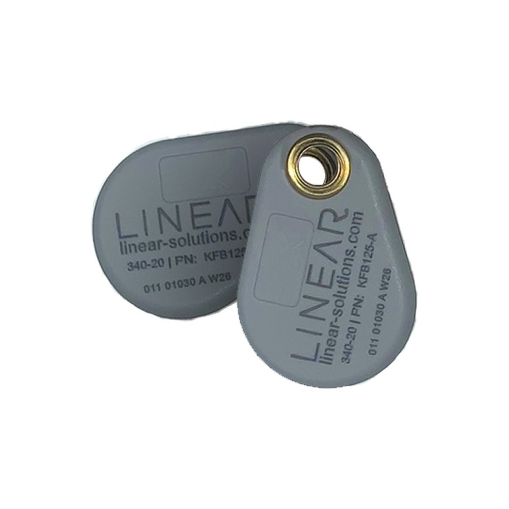 Linear 125 kHz RFID Imageable Keyfob for HID Readers (25 Pack) KFB125 ...