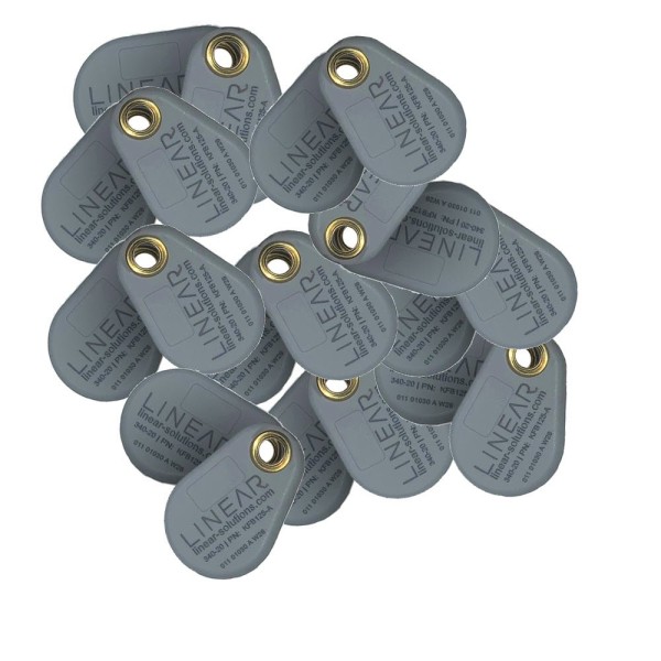 Linear 125 kHz RFID Imageable Keyfob for AWID Readers (25 Pack) KFB125-AC - 830-0045C