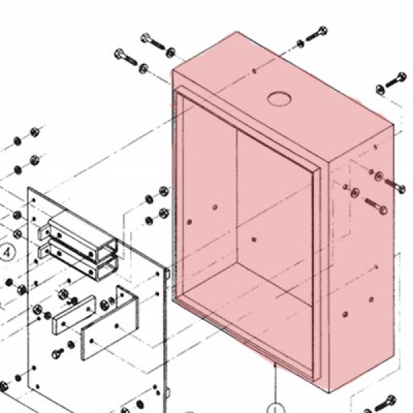Enclosure Assembly without Door Linear 2110-067-BT