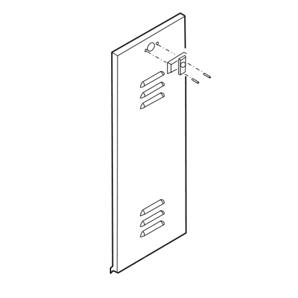 Linear / Osco 2110-318-WS Door Louvered with Lock BG BGU