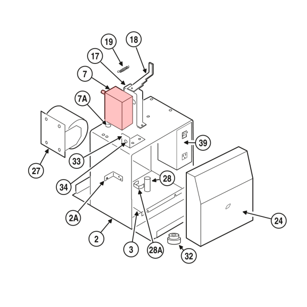Linear / Osco 2200-942 Gear Reducer 20:1