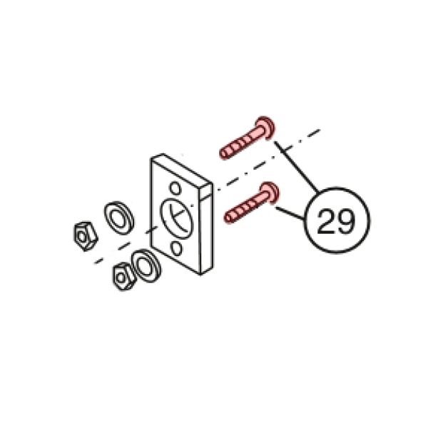 Linear / Osco 2400-178 Carriage Bolt (3/8"-16 x 1 1/2")