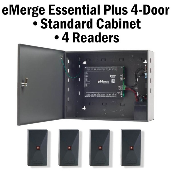 eMerge Essential Plus 4-Door with 4-Reader Bundle System