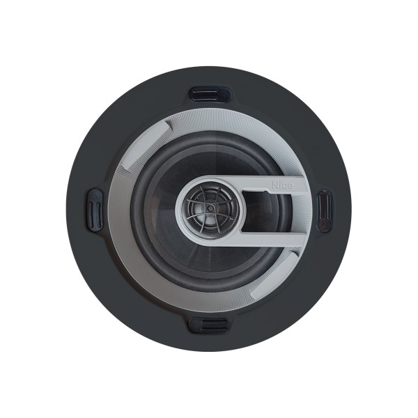 Linear/Osco Speaker System 6.5 inch in-ceiling IP 66 all weather speaker with 6.5 inch injected poly woofer, pivoting 1 inch silk AccuAim tweeter and toolless install, per Each - SC1-IC6-AW