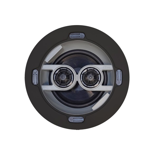 Linear/Osco Speaker System 6.5 inch in-ceiling speaker with injected poly woofer, dual voice coil and dual pivoting 1 inch silk AccuAim tweeters and toolless install, per Each - SC1-IC6-DT