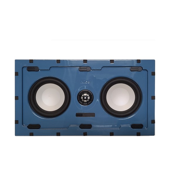 Linear/Osco Speaker System Dual 5 1 /4 inch In wall LCR speaker with anodized aluminum woofers, Pivoting 1 inch anodized aluminum AccuAim tweeter/ tool-less install, per Each - SC2-IW5-LCR