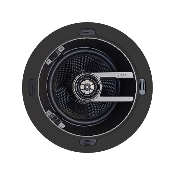 Linear/Osco Speaker System 8 inch In-ceiling speaker with 15 degree tilt black Kevlar woofer, Pivoting 1 1/4 inch aluminum magnesium AccuAim tweeter/ tool-less install, per Each - SC3-IC8-TILT