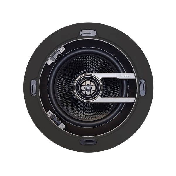 Linear/Osco Speaker System 8 inch In-ceiling speaker with black Kevlar woofer, Pivoting 1 1/4 inch aluminum magnesium AccuAim tweeter/ tool-less install. per Each - SC3-IC8