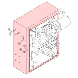 Linear / Osco 2120-144-BT Enclosure without Door