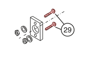 Linear / Osco 2400-178 Carriage Bolt (3/8"-16 x 1 1/2")