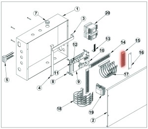 Linear / Osco 2500-185 Terminal Strip (13-142) - Highlighted Part Only