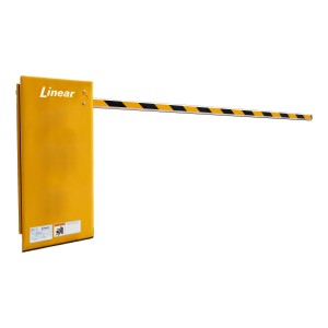 Linear BGUS-D-14-211-YS Single Phase Barrier Gate Opener with DC Battery and 14 ft Arm (1/2 HP / 115 Volt)