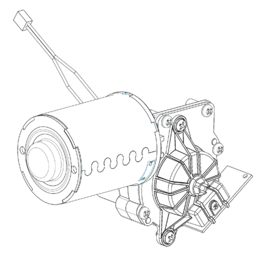 Linear/Osco HAE00083 Fixed/Grounded Motor Assembly with Encoder for LINEAR600