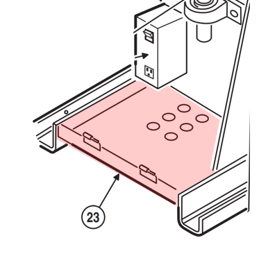 Linear / Osco 2100-2024 Accessory Mounting Shelf