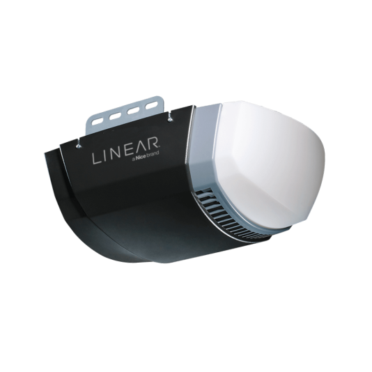 Linear Single-Light Garage Door Operator w/ DC Motor, MegaCode & Optional Battery Backup
