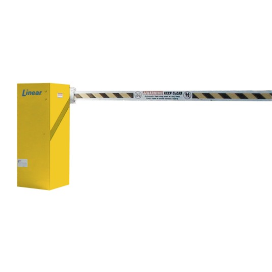 Linear BGU-10-311-YS Single Phase Parking Barrier Gate Opener with 10 ft Arm (1/3 HP / 115 Volt)
