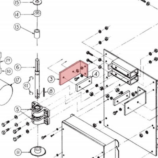 Side Support Bracket Linear 2100-708