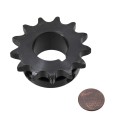 Linear / Osco 2200-084 Sprocket (40-B-13, 1" Bore) - for 1/2 and 3/4 HP (Penny Shown For Scale)