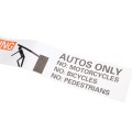 Linear / Osco 2300-897 Label Arm Keep Clear Cars Only
