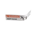 Linear / Osco 2300-897 Label Arm Keep Clear Cars Only