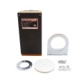 Linear E3K Long-Range Photoelectric Reflective Sensor with Reflector & Hood (NEMA 4, 40 ft, 24 VDC)