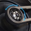 Linear/Osco Speaker System 6.5 inch in-ceiling IP 66 all weather speaker with 6.5 inch injected poly woofer, pivoting 1 inch silk AccuAim tweeter and toolless install, per Each - SC1-IC6-AW