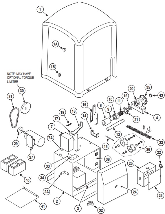 SLD Operator Replacement Parts - Slide Gate Operator Parts ...