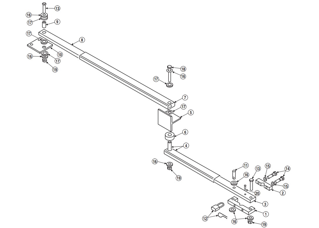 SWR Gate Arm Replacement Parts SWR Replacement Parts Swing Gate