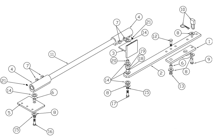 SWG Gate Arm Replacement Parts SWG Replacement Parts Swing Gate