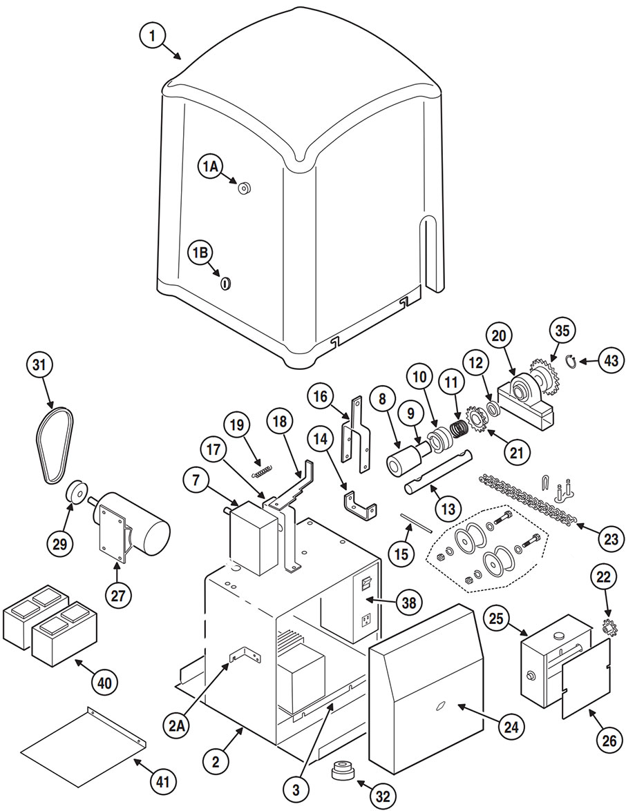 SLD Operator Replacement Parts - Slide Gate Operator Parts ...